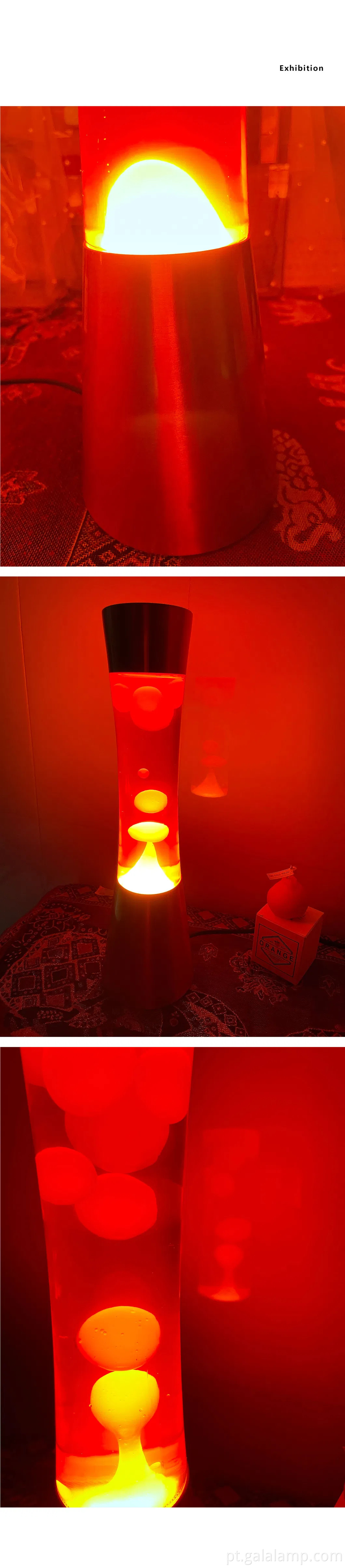 Lâmpada de lava laranja personalizada para decorações e promoções de férias